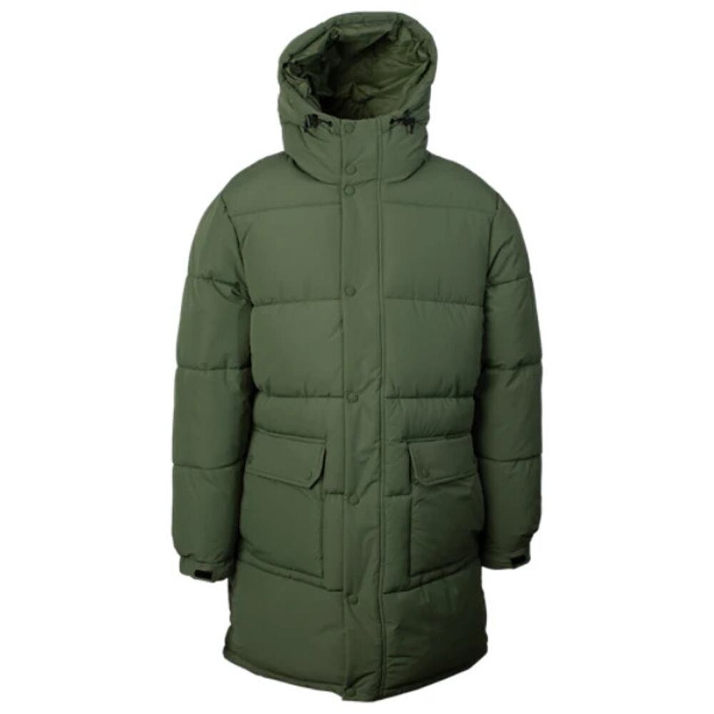 NEW LCKR Norse Men's Green Hooded Zip Up Puffer Parka Jacket Size S